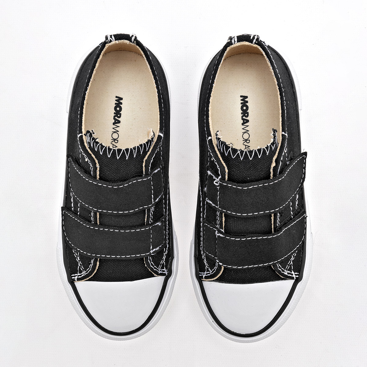 Foto 2 | Moramora Tenis Urbano Para Niña Negro Cod.132590