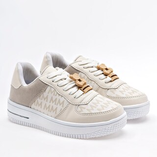Foto 1 | Moramora Tenis Urbano Para Niña Latte Cod.132571