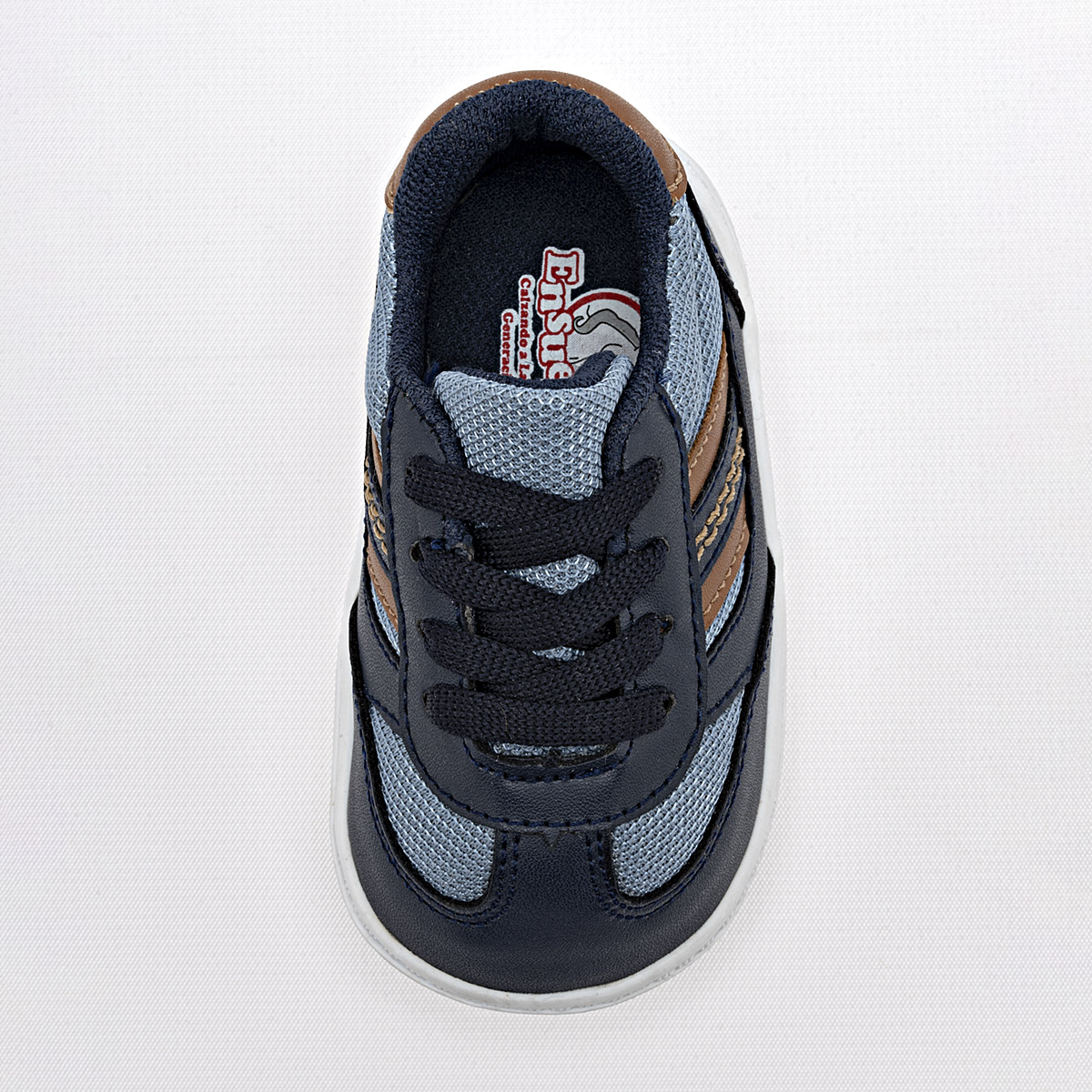 Foto 1 | Ensueño Tenis Para Bebé Niño Marino Azul Café Cod.132075