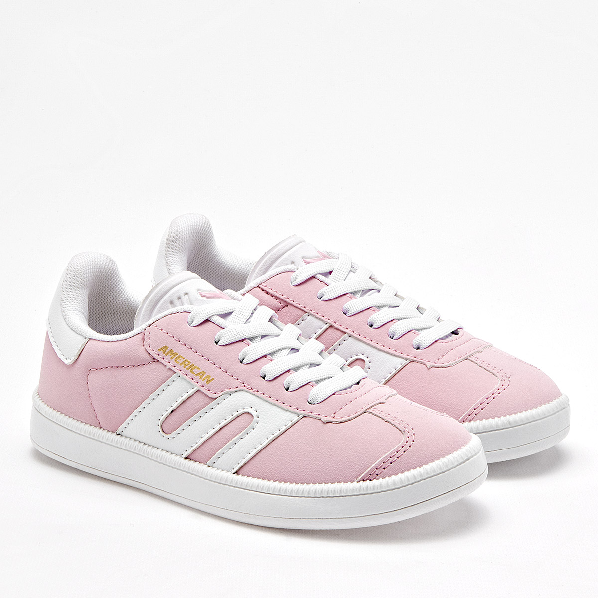 Foto 1 | American Fire Tenis Urbano Para Niña Rosa Blanco Cod.131767
