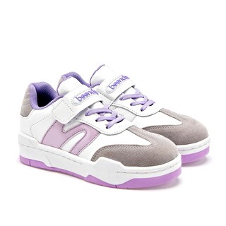 Foto 1 | Been Class Tenis Urbano Para Niña Blanco Gris Lila Cod.131861