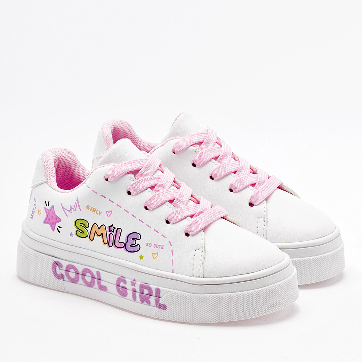 Yuyin Tenis Urbano Para Niña Blanco Multicolor Cod.132969