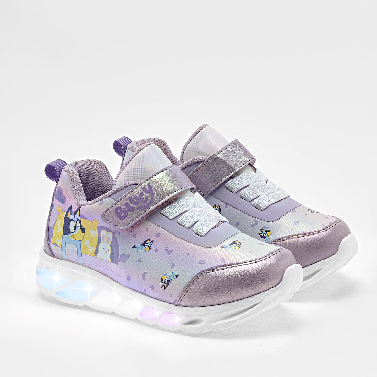 Foto 1 | Licencias Tropicana Tenis Urbano Para Niña Lila Multicolor, Con Luces, Agujeta Elastica Cod.132394