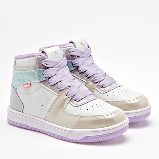 Foto 1 | C>libre Tenis Urbano Para Niña Blanco Multicolor Cod.131897