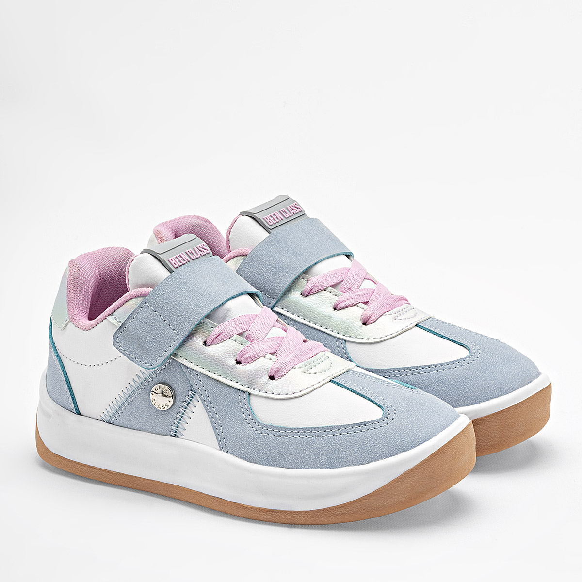 Been Class Tenis Urbano Para Niña Blanco Azul Cod.131860