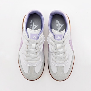 Foto 2 | Pirma Tenis Urbano Para Niña Blanco Lila Gris, Agujeta Elastica Cod.132733