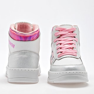 Foto 2 | Licencias Yuyin Tenis Urbano Para Niña Blanco Plata Rosa Cod.132411