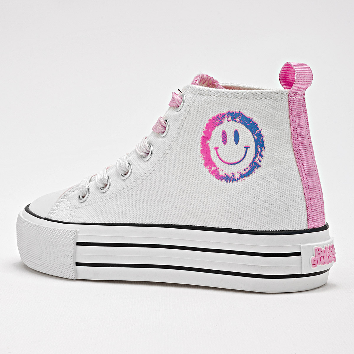 Foto 3 pulgar | Bubble Gummers Tenis Urbano Para Niña Blanco Rosa Cod.131892