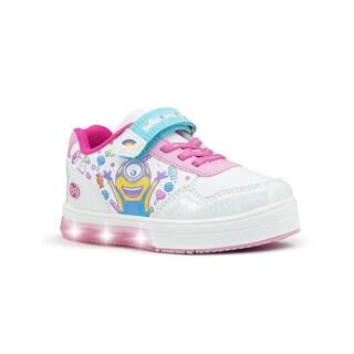 Foto 5 | Tenis Luces Mi Villano Favorito Minions Luces Niña Arcoiris Blanco