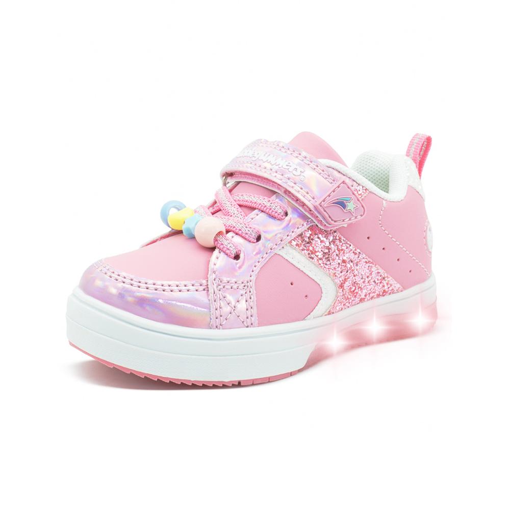 Foto 5 pulgar | Tenis Bubble Gummers Toto Para Niña Con Luces Velcro En Rosa Rosa