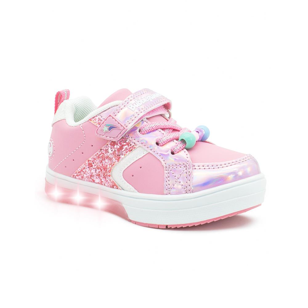 Foto 6 pulgar | Tenis Bubble Gummers Toto Para Niña Con Luces Velcro En Rosa Rosa