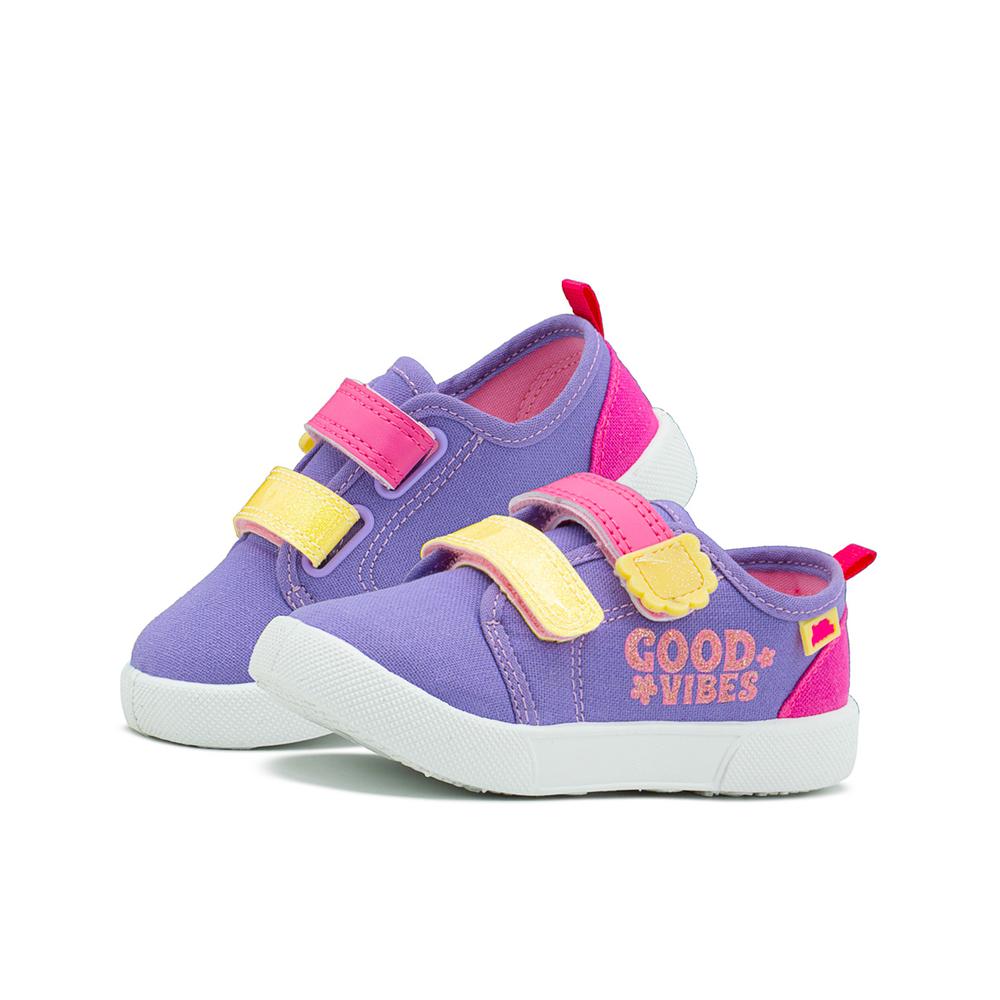 Foto 2 pulgar | Tenis Bubble Gummers Turron Para Niñas Velcro Lila/fiusha Fucsia