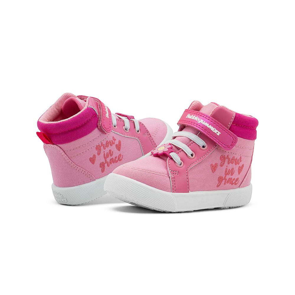 Foto 3 pulgar | Tenis Bota Luces Niña Tabata Iii Velcro Antiderrapante 12-17 Fucsia