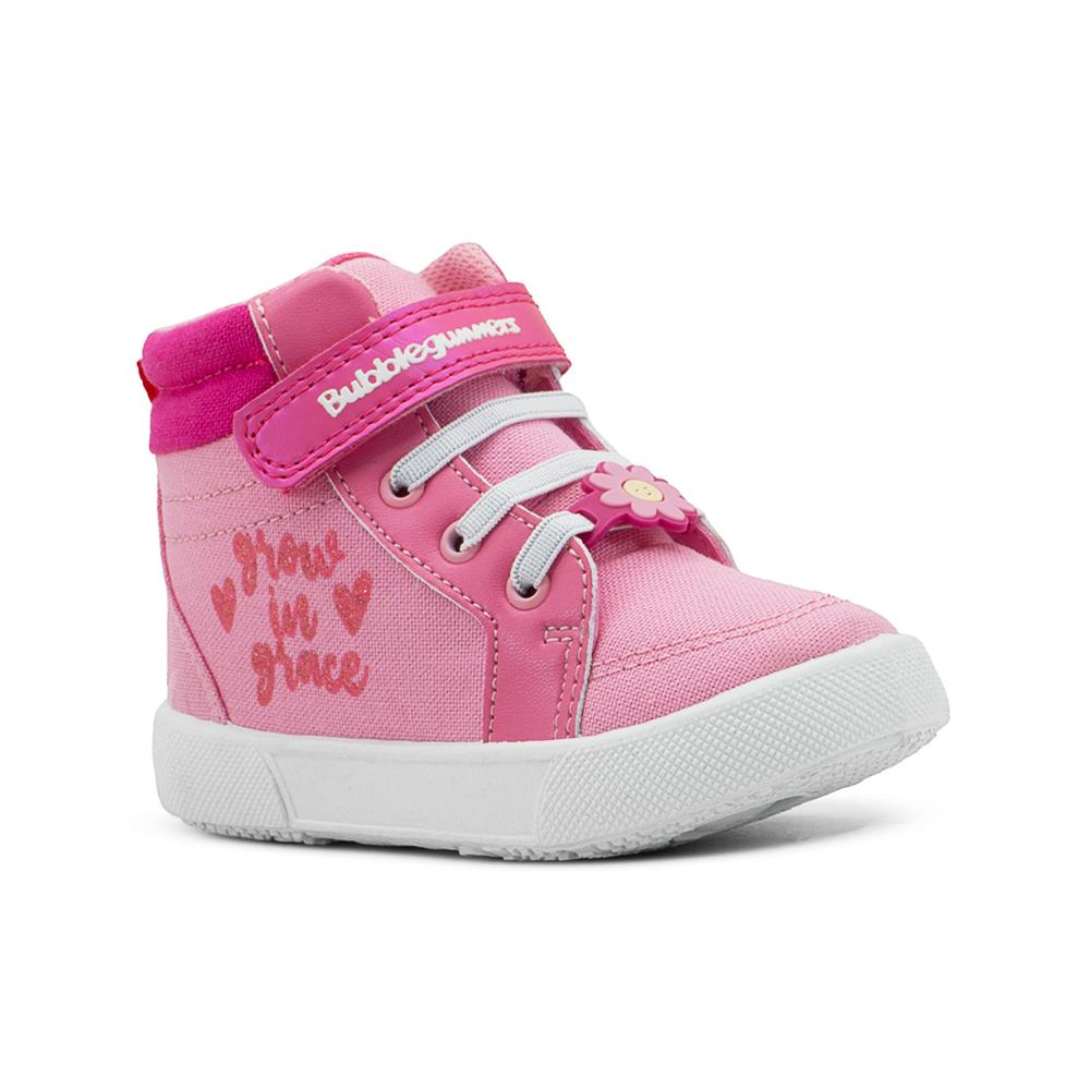 Foto 6 pulgar | Tenis Bota Luces Niña Tabata Iii Velcro Antiderrapante 12-17 Fucsia