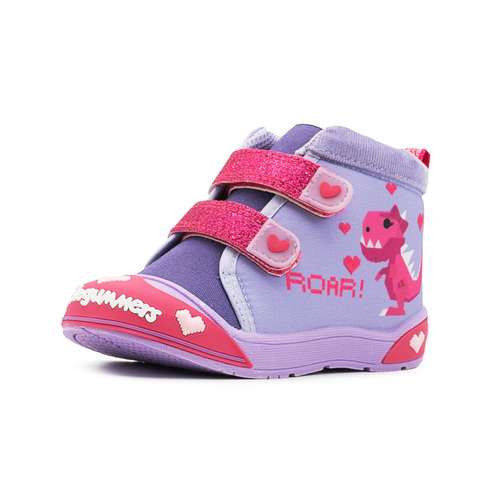 Foto 2 pulgar | Tenis Niña Bubble Gummers  Secta Lila Doble Velcro 14-17 Lila