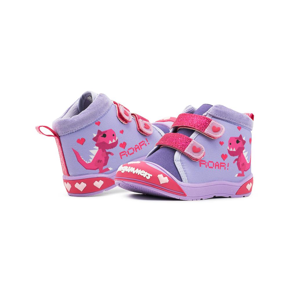 Foto 5 pulgar | Tenis Niña Bubble Gummers  Secta Lila Doble Velcro 14-17 Lila