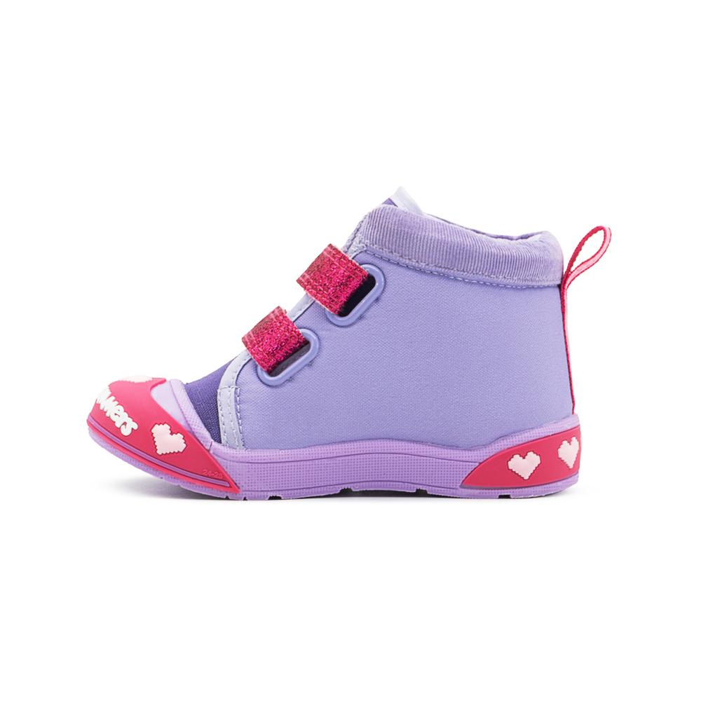 Foto 7 pulgar | Tenis Niña Bubble Gummers  Secta Lila Doble Velcro 14-17 Lila