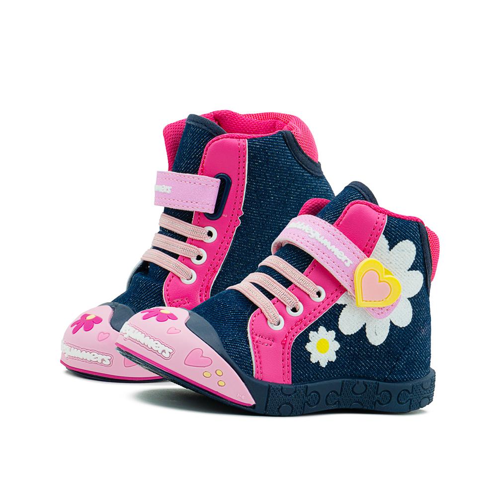 Foto 2 pulgar | Tenis Bota Bubble Gummers  Taiwan Para Niña Mezclilla/fiusha Fucsia