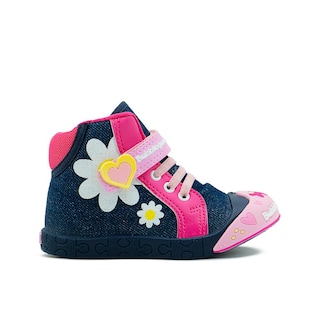 Foto 7 | Tenis Bota Bubble Gummers Taiwan Para Niña Mezclilla/fiusha Fucsia