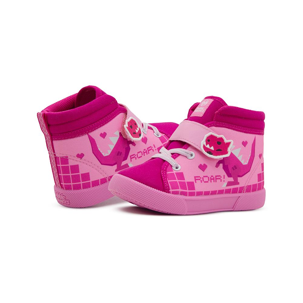 Foto 3 pulgar | Tenis Bota Bubble Gummers Para Niña Sox Color Rosa 12-17 Rosa