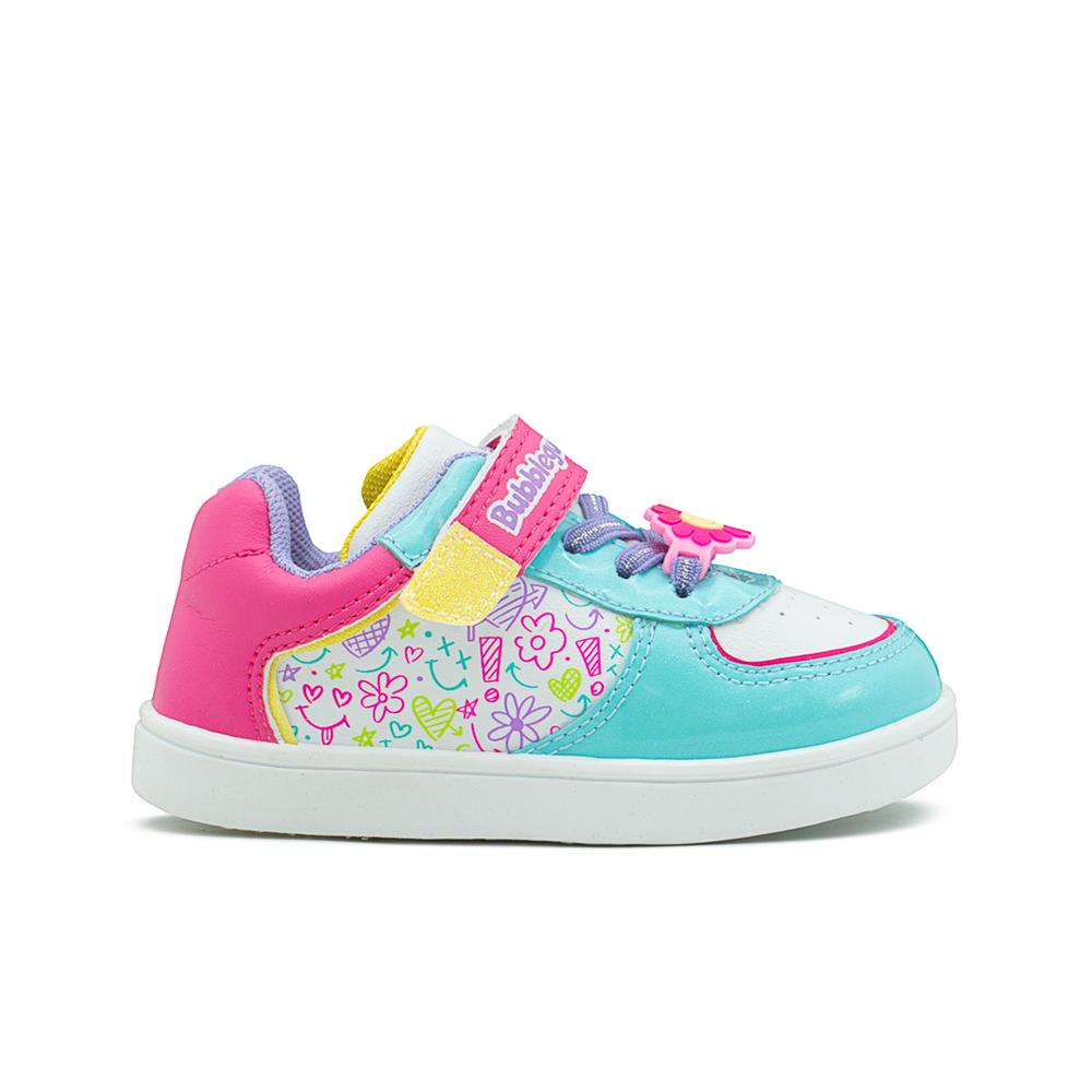 Foto 2 pulgar | Tenis Bubble Gummers Tiny Niña Ajuste Velcro Fiusha/menta Fucsia