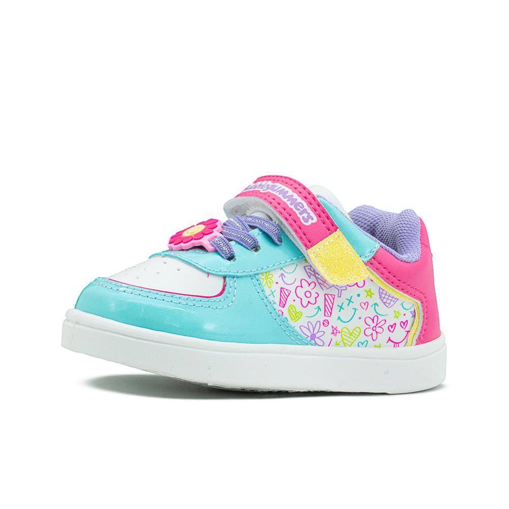Foto 6 pulgar | Tenis Bubble Gummers Tiny Niña Ajuste Velcro Fiusha/menta Fucsia