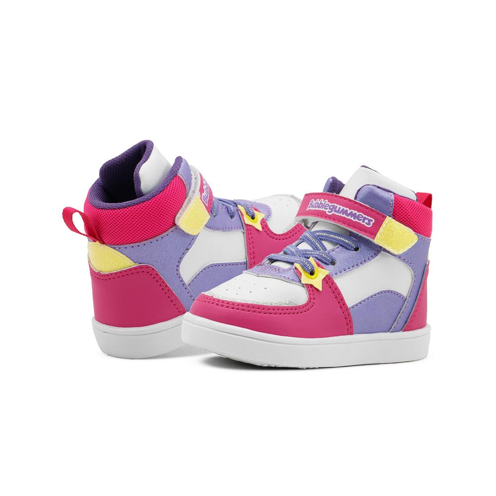 Foto 3 pulgar | Tenis Bubble Gummers Niñas Tobago I Antiderrapante Velcro Blanco