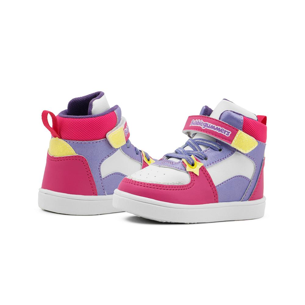 Foto 3 | Tenis Bubble Gummers Niñas Tobago I Antiderrapante Velcro Blanco