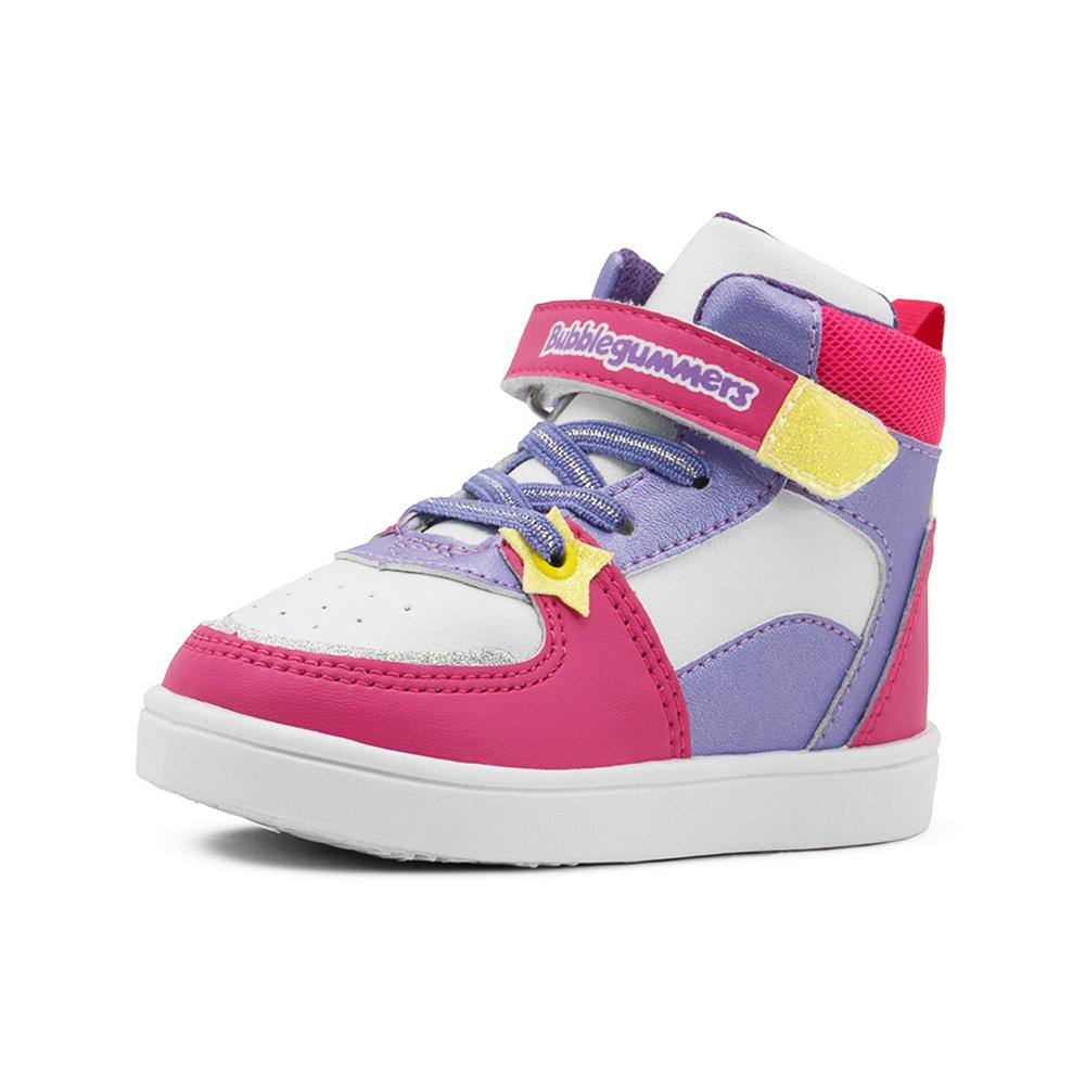 Foto 5 pulgar | Tenis Bubble Gummers Niñas Tobago I Antiderrapante Velcro Blanco