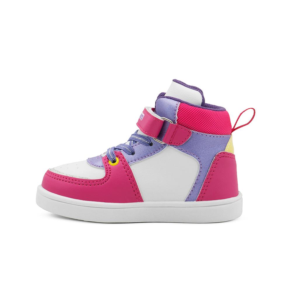 Foto 7 pulgar | Tenis Bubble Gummers Niñas Tobago I Antiderrapante Velcro Blanco