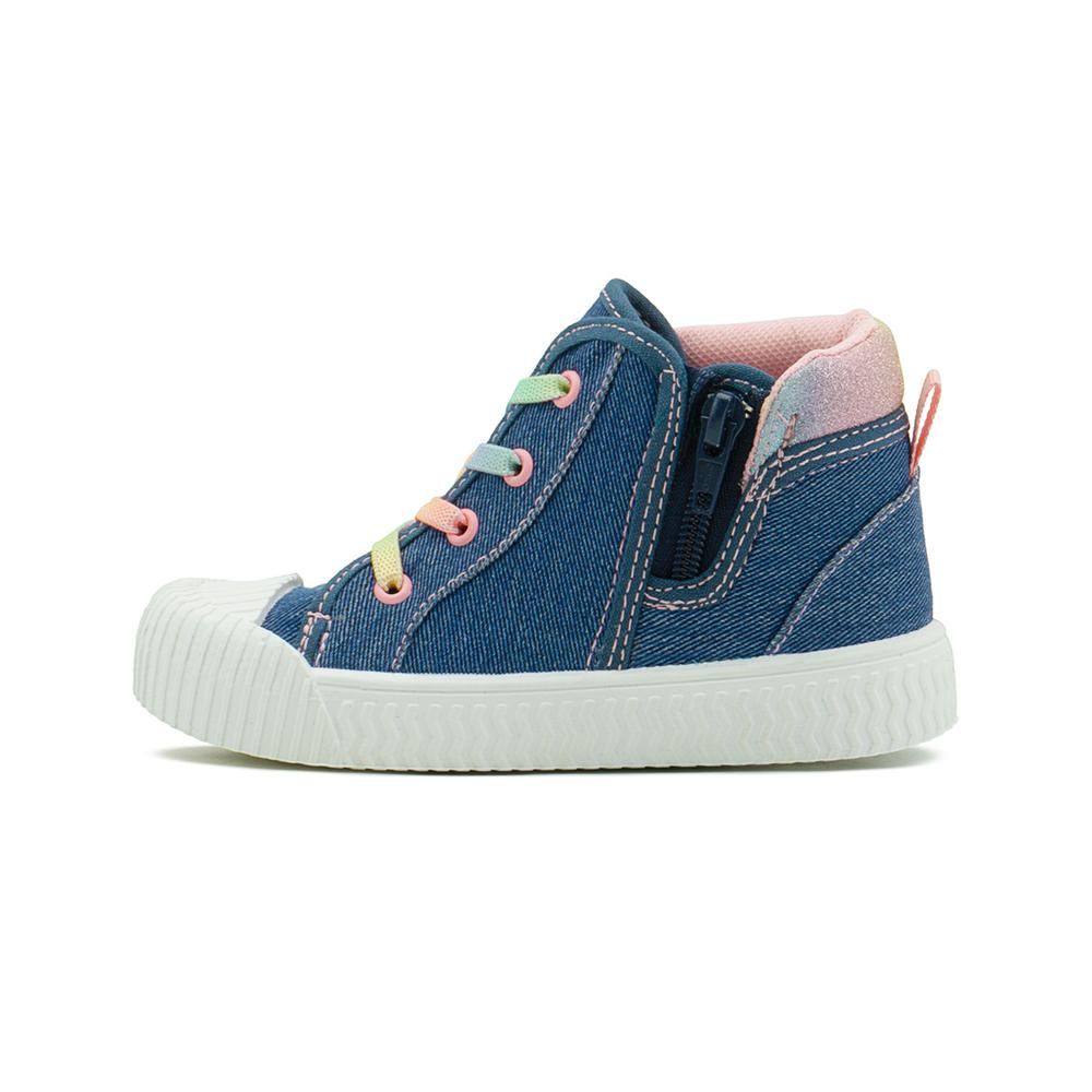 Foto 7 pulgar | Tenis Niña Bubble Gummers  Mezclilla Botita Ligera Flexible Azul Oscuro