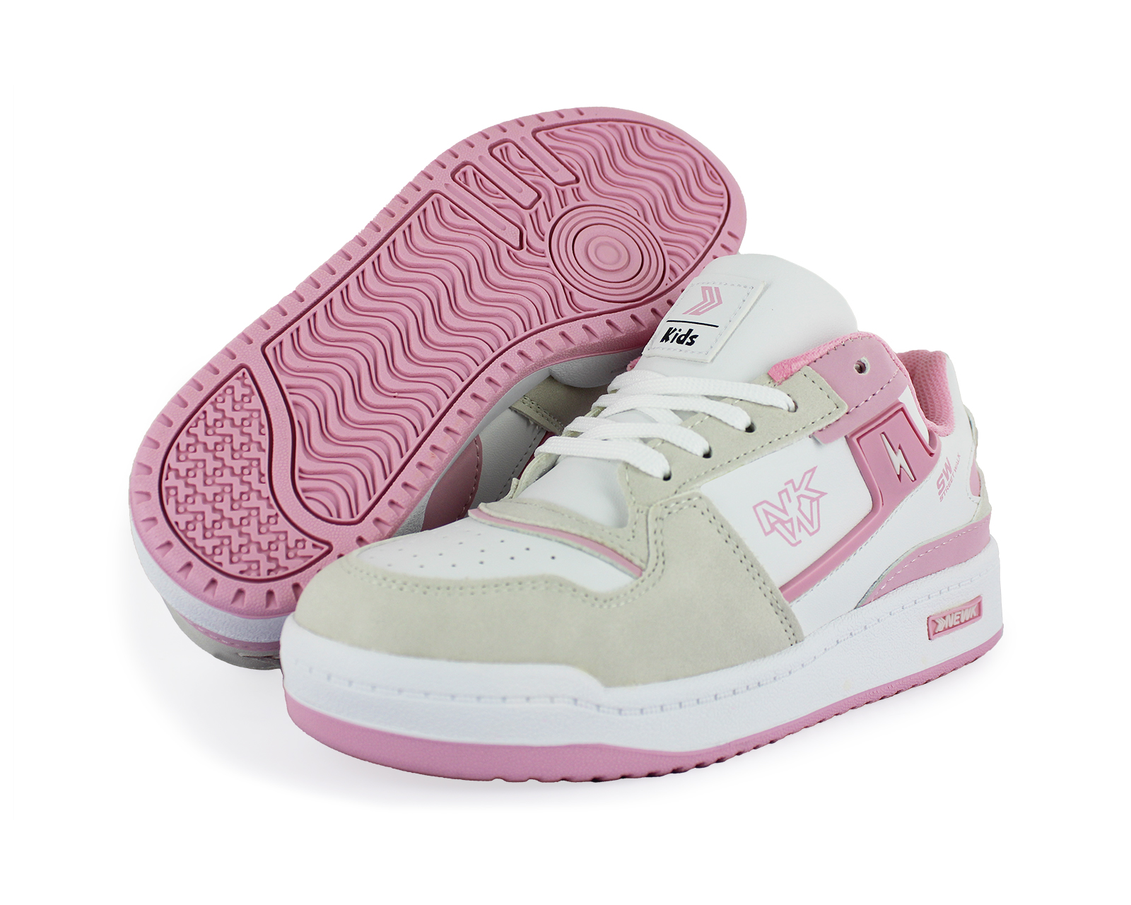Foto 2 pulgar | Tenis Casual Rosa Blanco Infantil Exh Reneval Newk