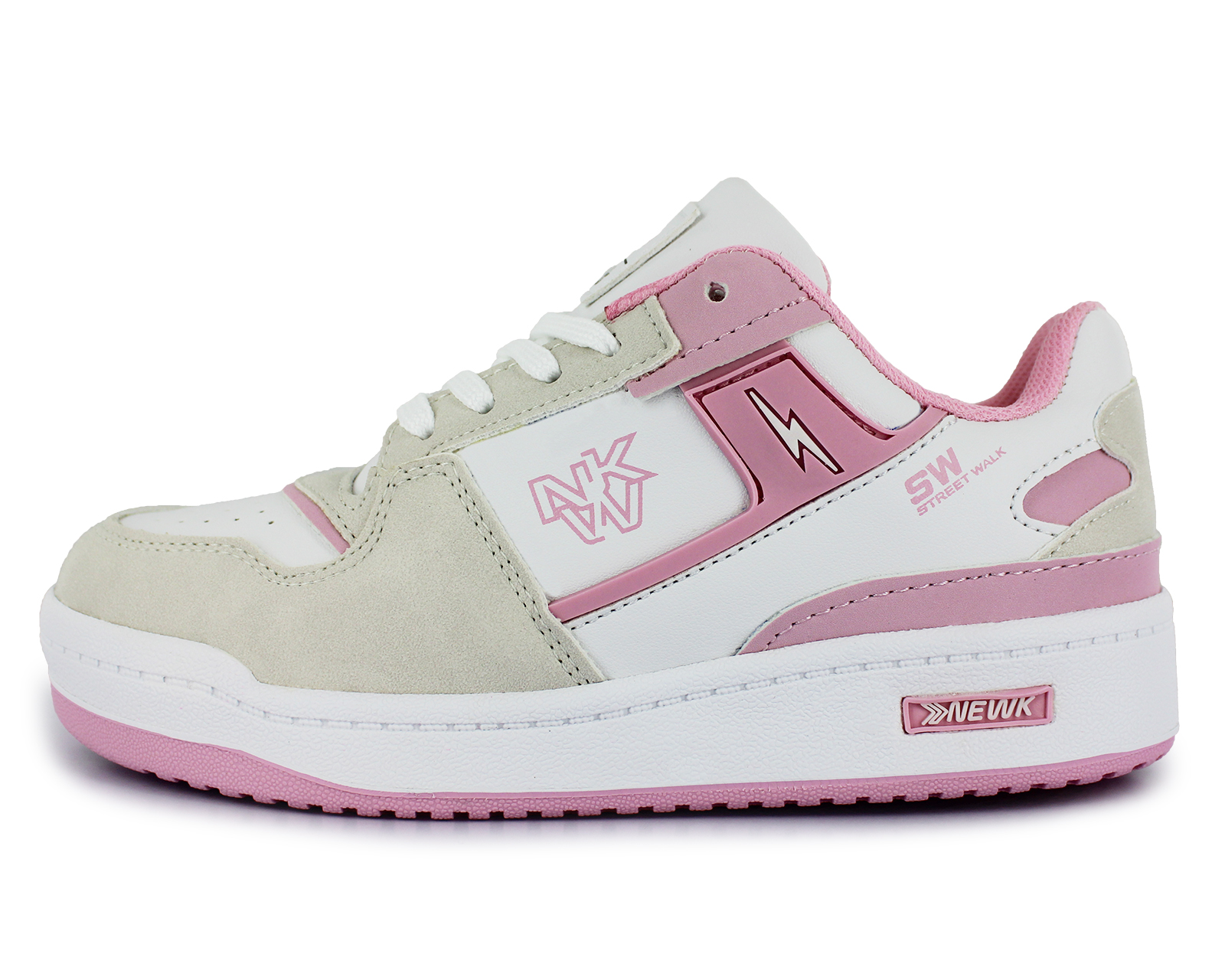 Foto 2 | Tenis Casual Rosa Blanco Infantil Exh Reneval Newk