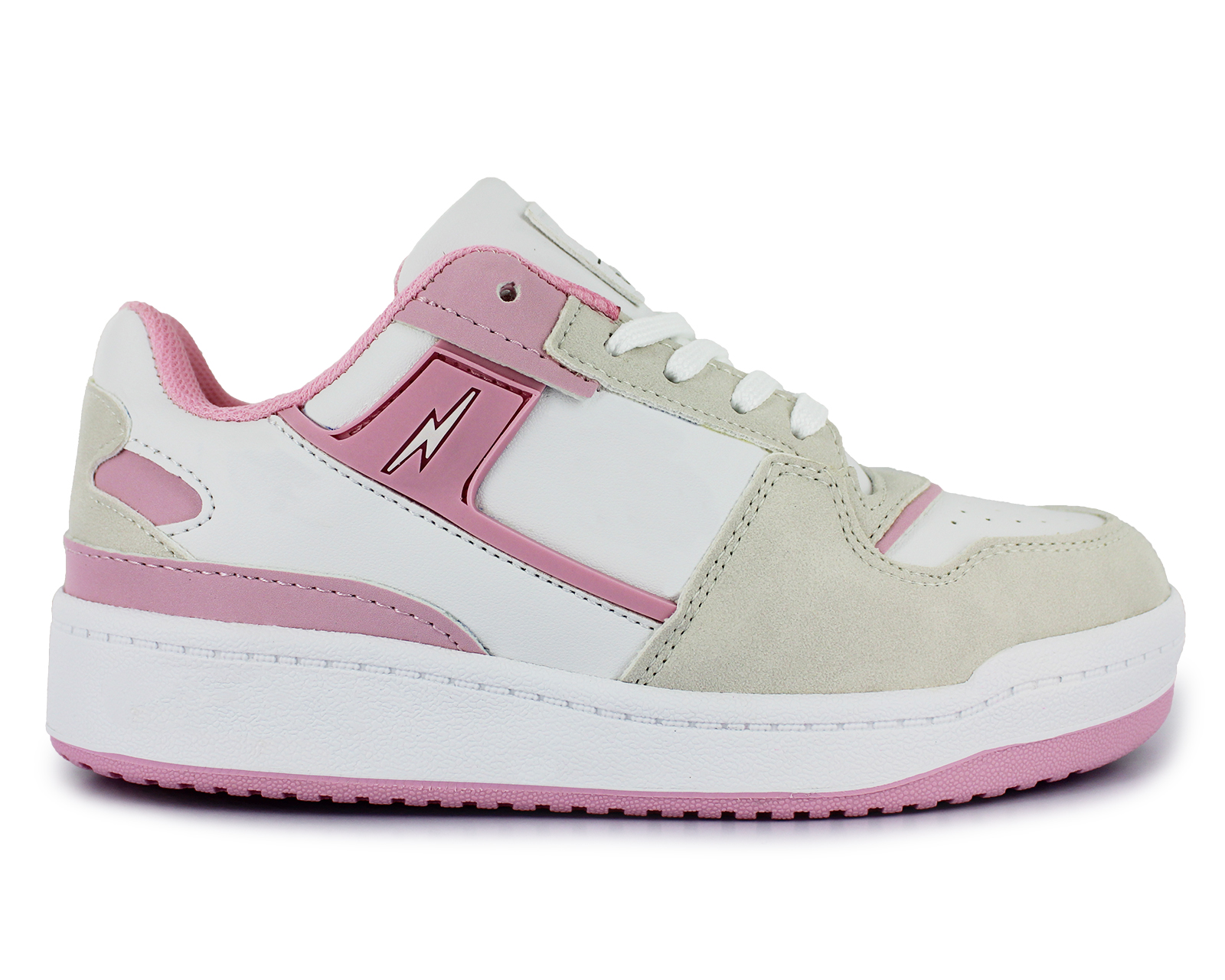 Foto 4 pulgar | Tenis Casual Rosa Blanco Infantil Exh Reneval Newk