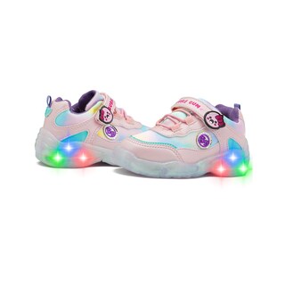 Foto 3 | Tenis Luces Niña Bubble Gummers Emogi Moda Colo Rosa Rosa