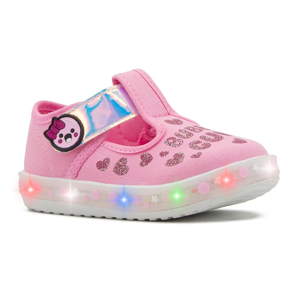 Foto 2 pulgar | Tenis Niña Choclo Bubble Gummers Luces Rosa/tornasol 12-17 Rosa