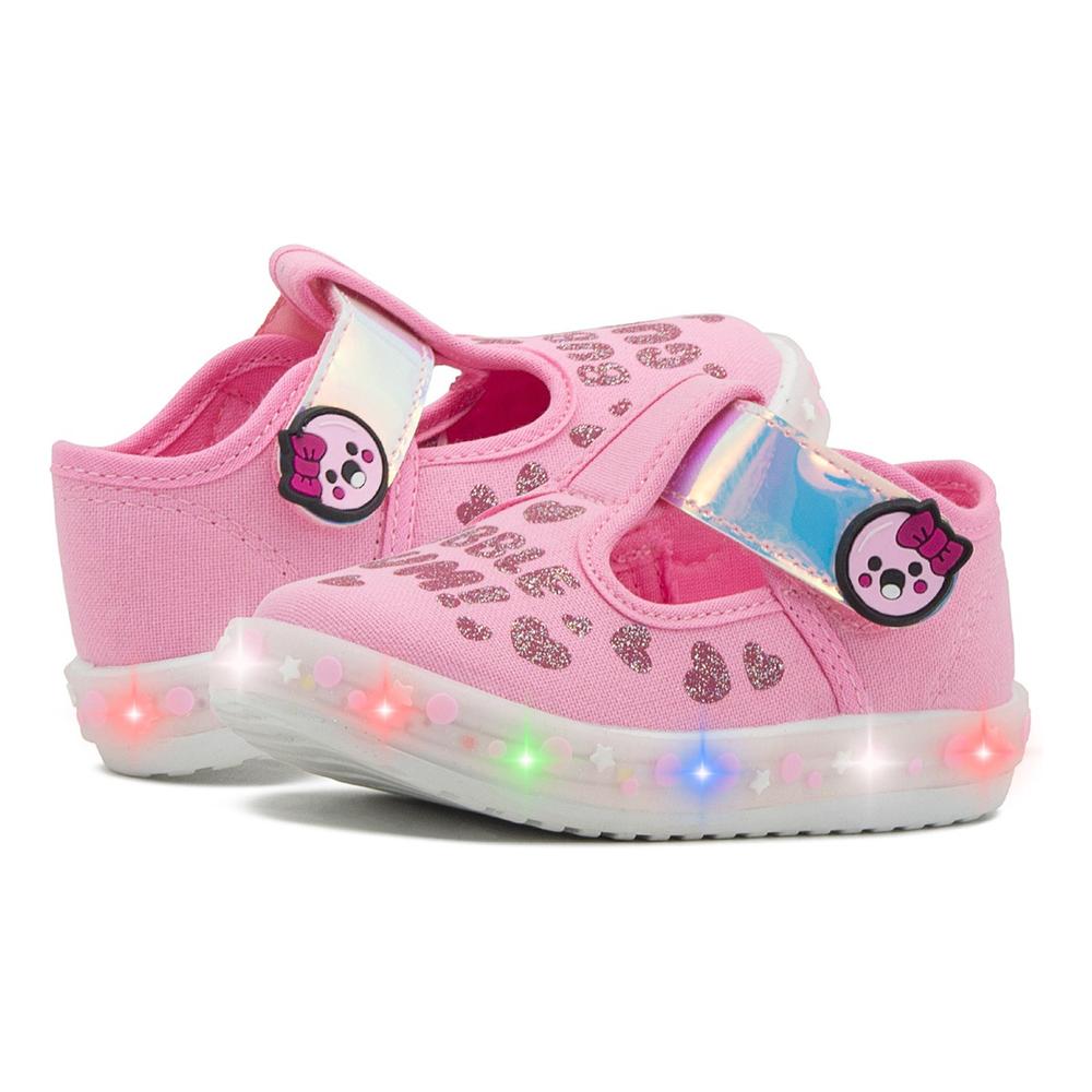 Foto 3 pulgar | Tenis Niña Choclo Bubble Gummers Luces Rosa/tornasol 12-17 Rosa