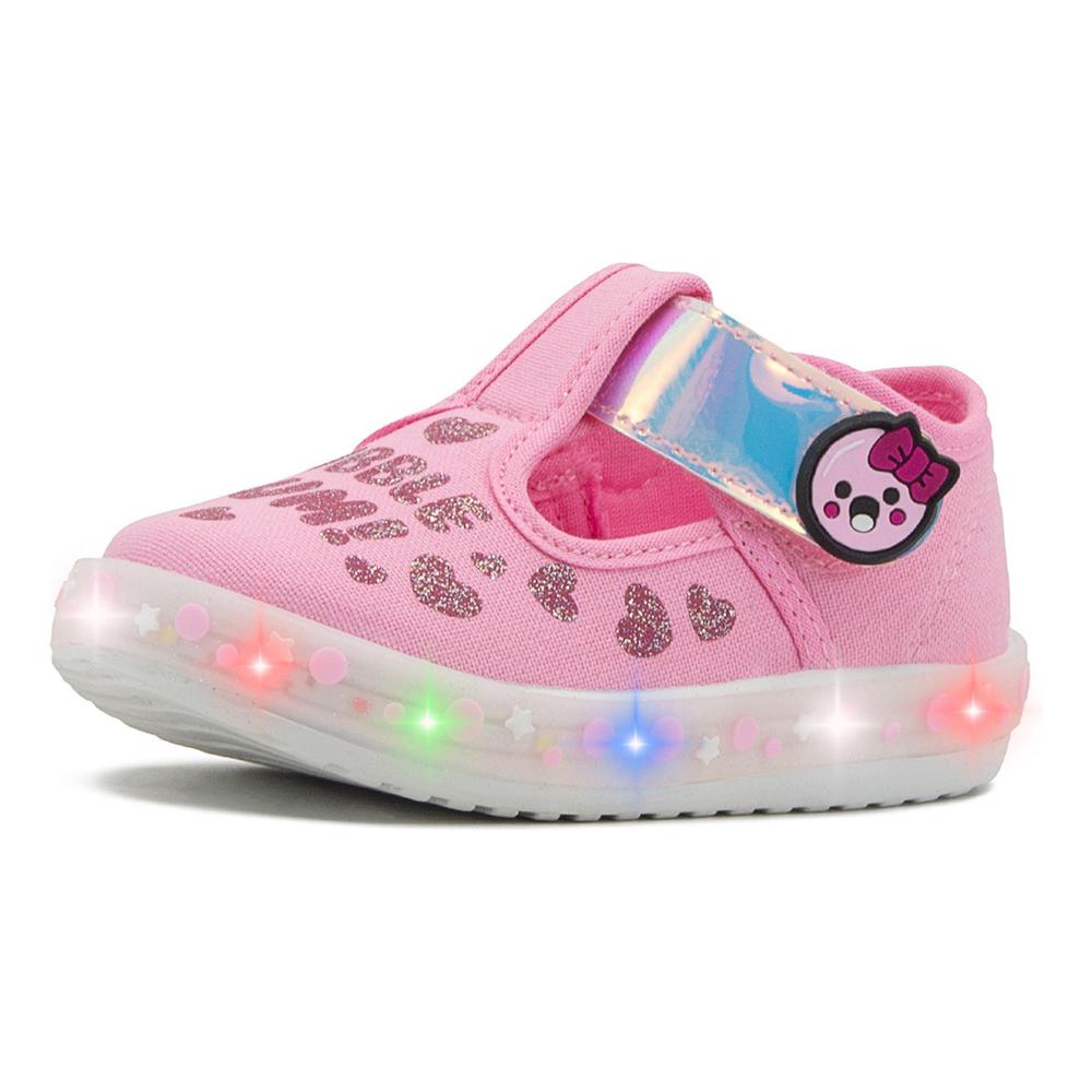 Foto 4 pulgar | Tenis Niña Choclo Bubble Gummers Luces Rosa/tornasol 12-17 Rosa