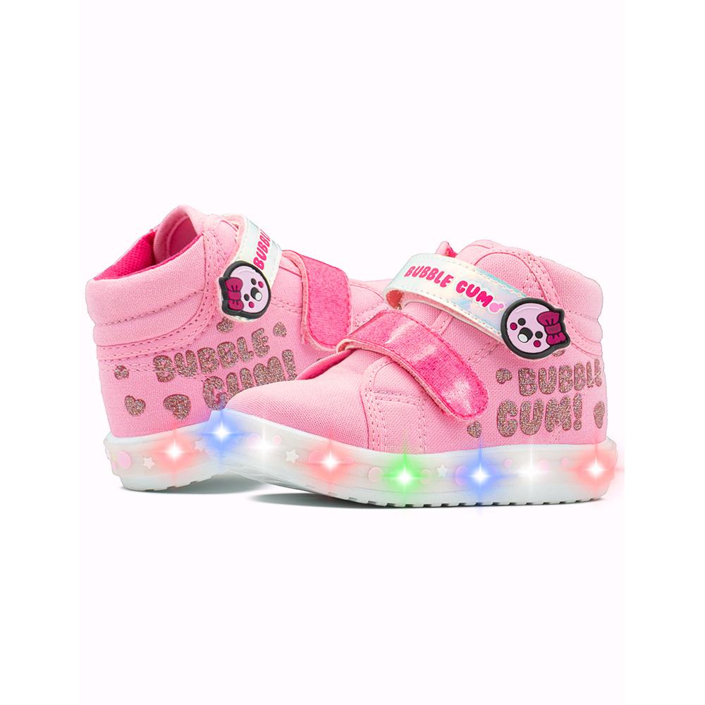 Foto 3 pulgar | Tenis Bota Luces Led Bubble Gummers Niña Remy Rosa 12-17 Rosa