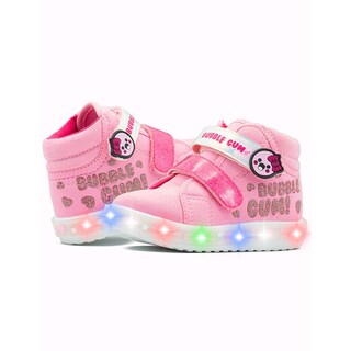 Foto 2 | Tenis Bota Luces Led Bubble Gummers Niña Remy Rosa 12-17 Rosa