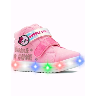 Foto 5 | Tenis Bota Luces Led Bubble Gummers Niña Remy Rosa 12-17 Rosa