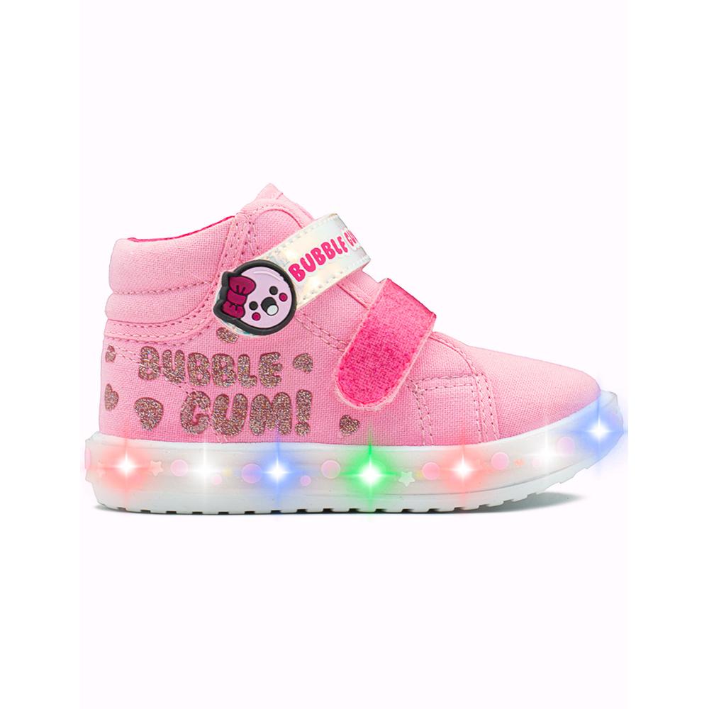 Foto 8 pulgar | Tenis Bota Luces Led Bubble Gummers Niña Remy Rosa 12-17 Rosa
