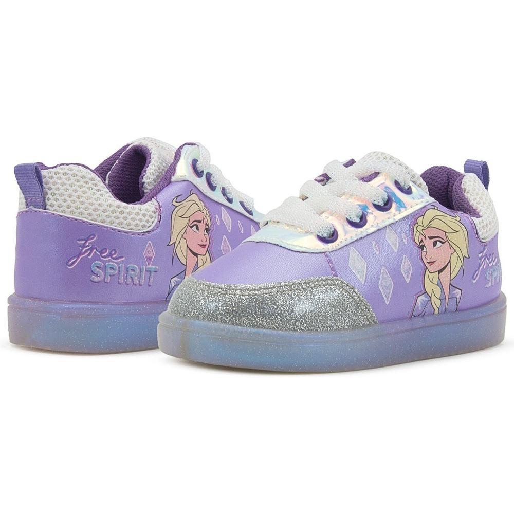 Foto 4 pulgar | Tenis Bubble Gummers Niña Disney Frozen Gissy Lila 14-19 Rosa