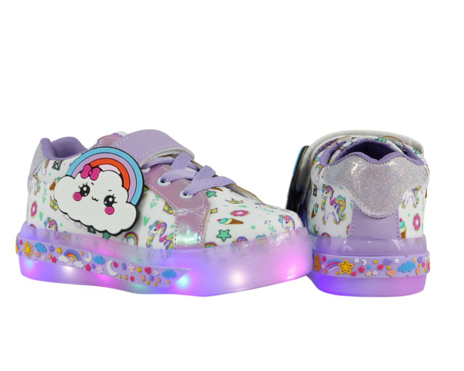 Foto 5 pulgar | Tenis Luces Led Kuali Shoes para Niña