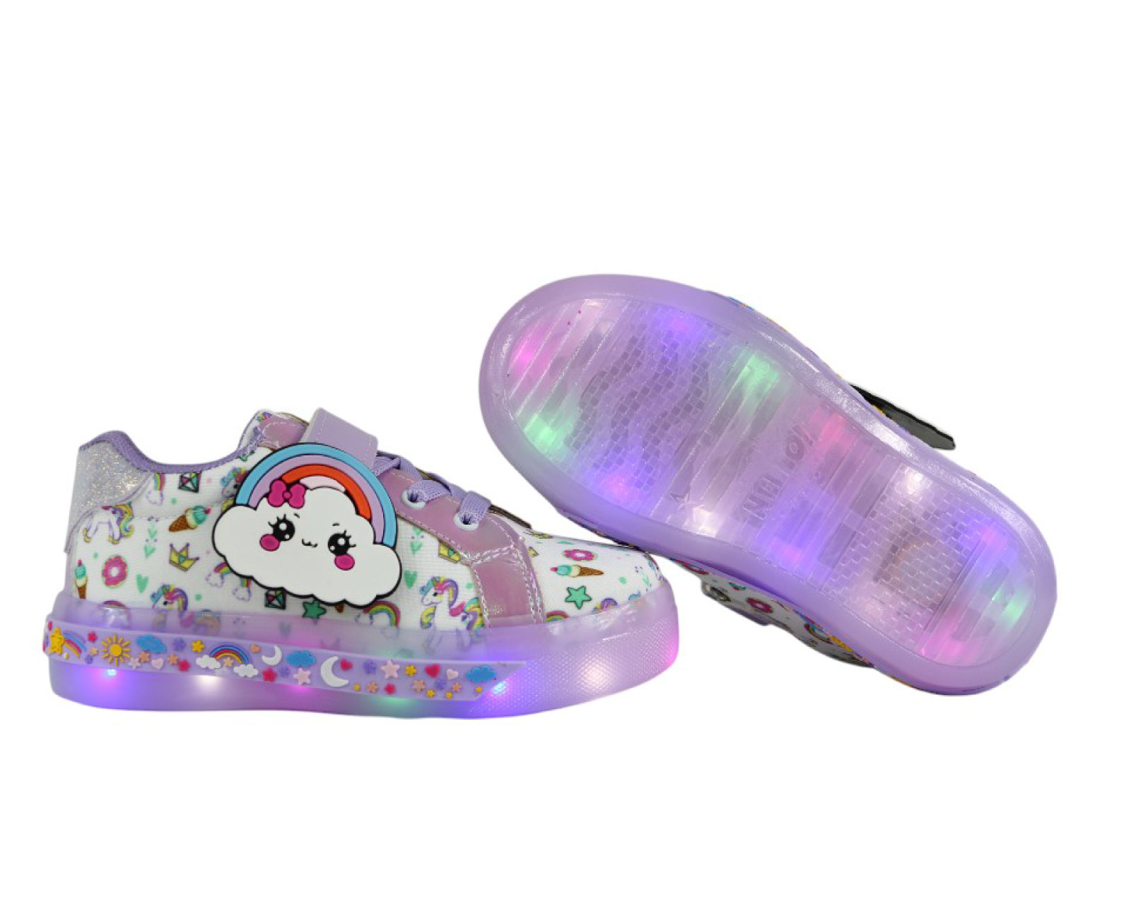 Foto 6 pulgar | Tenis Luces Led Kuali Shoes para Niña