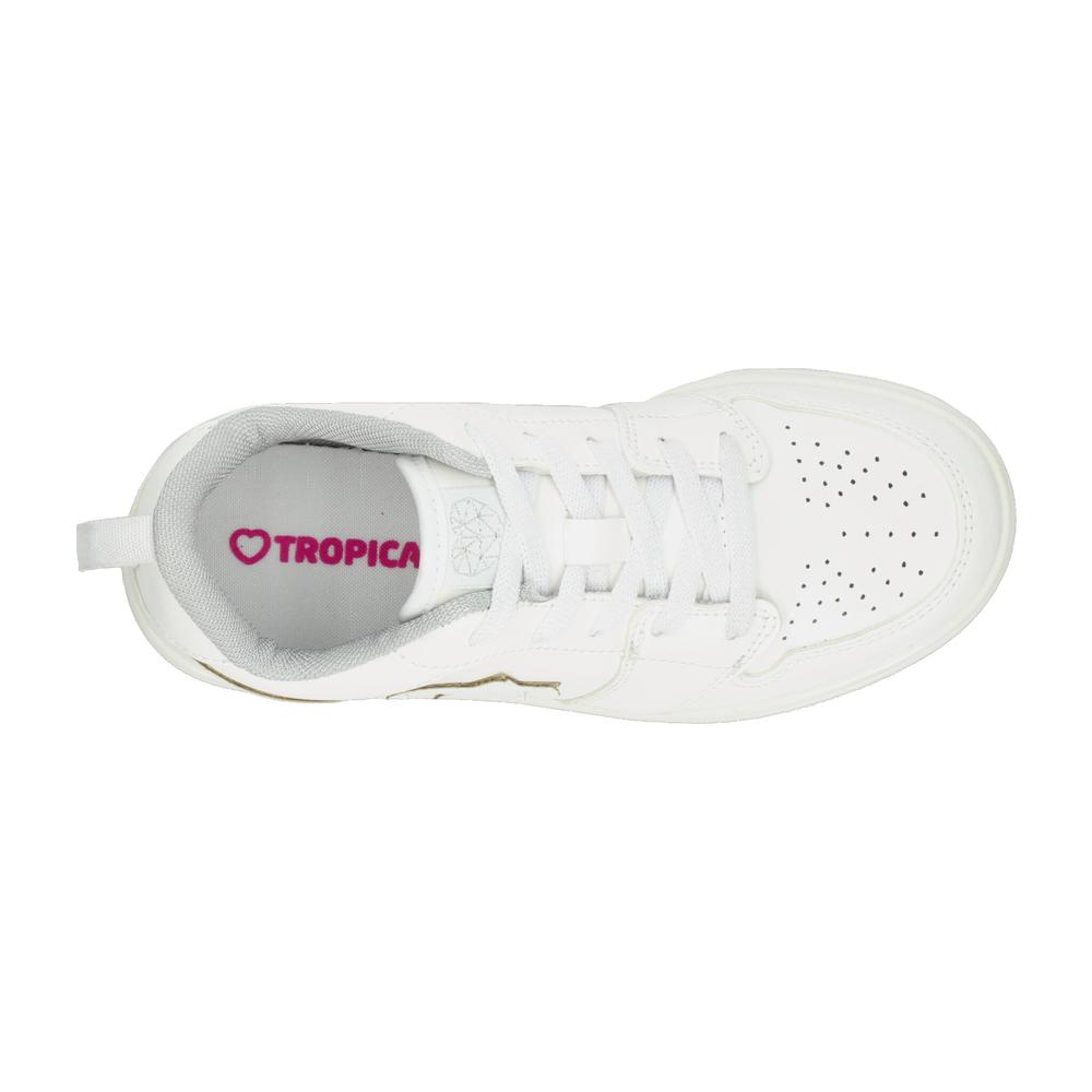 Foto 9 pulgar | Tenis Tropicana Blanco Para Niña T22-26 [tro1521] Blanco