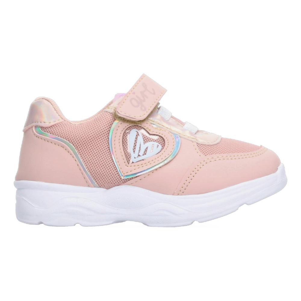 Tenis Tropicana Rosa Con Velcro Para Niña Blanco