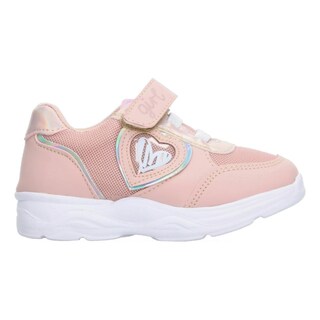 Foto 1 | Tenis Tropicana Rosa Con Velcro Para Niña Blanco
