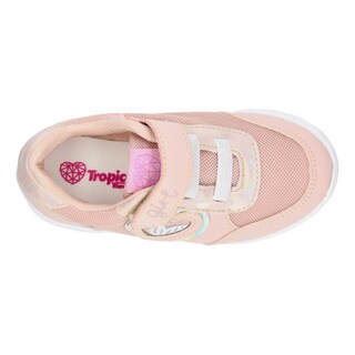 Foto 8 | Tenis Tropicana Rosa Con Velcro Para Niña Blanco
