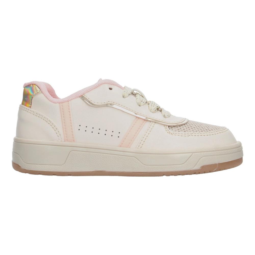 Foto 2 pulgar | Tenis Tropicana Latte Con Rosa Pastel Para Niña [tro1374] Beige